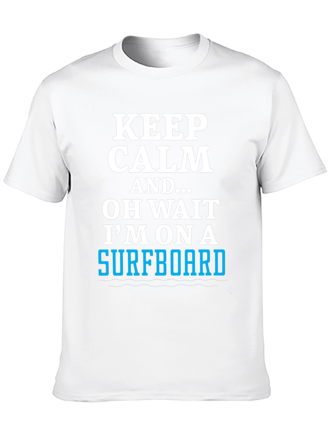 Keep Calm Surfboard Tee - Mens Black Graphic T-Shirt