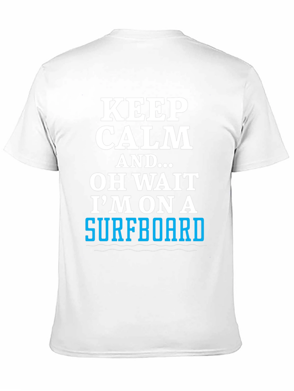 Keep Calm Surfboard Tee - Mens Black Graphic T-Shirt