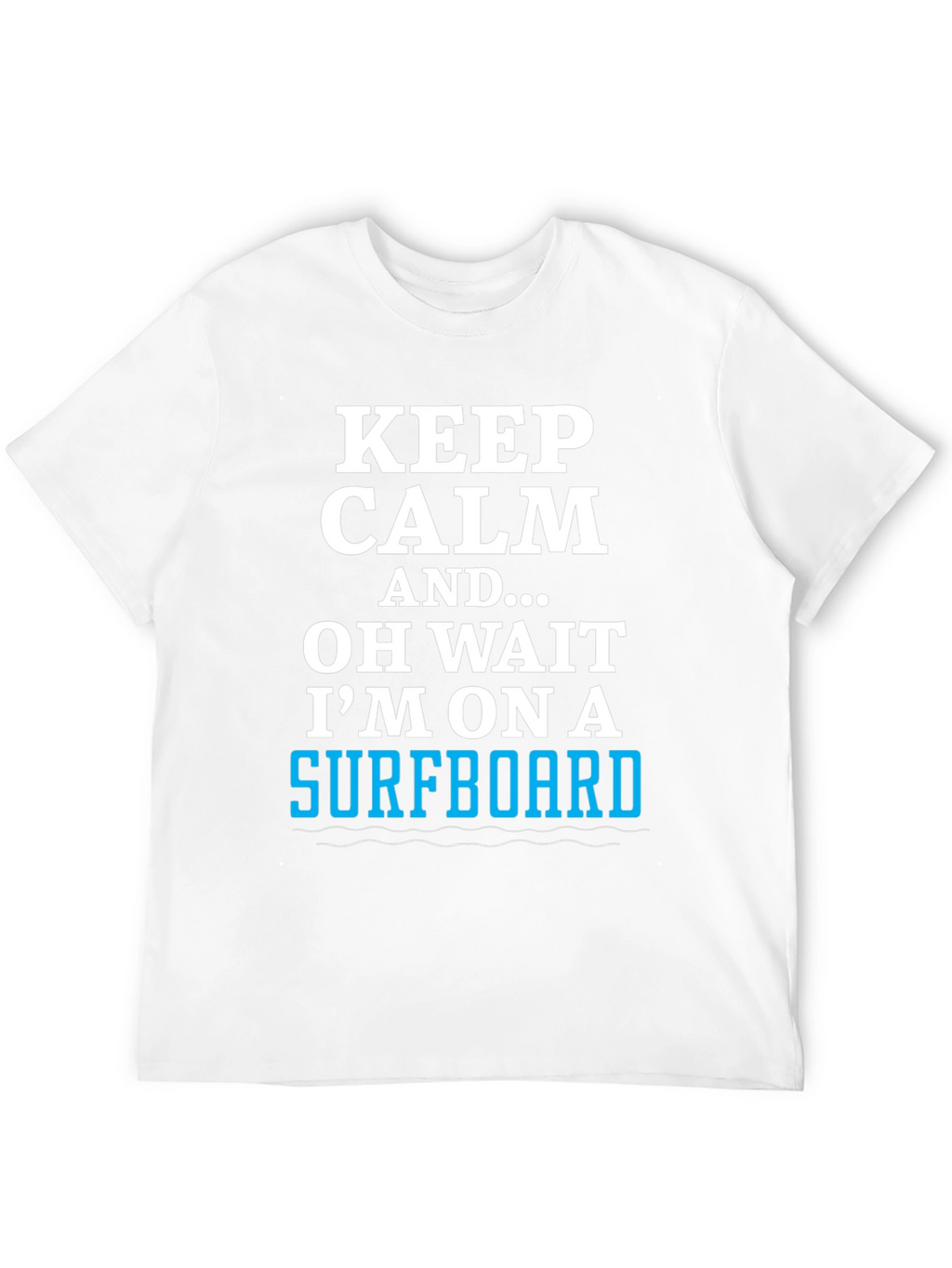 Keep Calm Surfboard Tee - Mens Black Graphic T-Shirt
