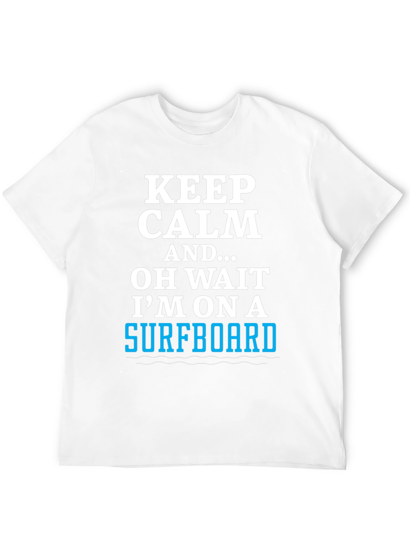 Keep Calm Surfboard Tee - Mens Black Graphic T-Shirt
