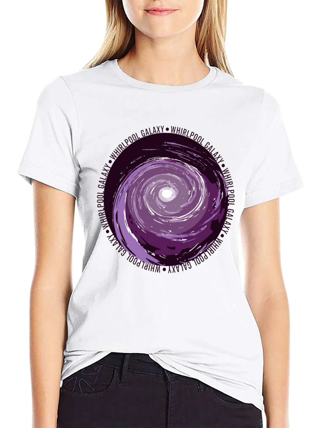Whirlpool Galaxy Graphic Tee - Black
