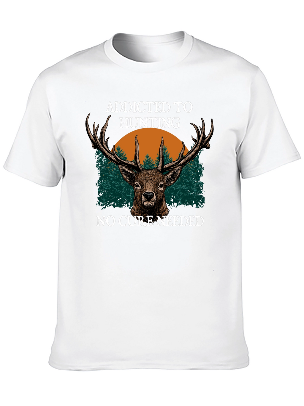 Addicted to Hunting Deer Graphic Tee