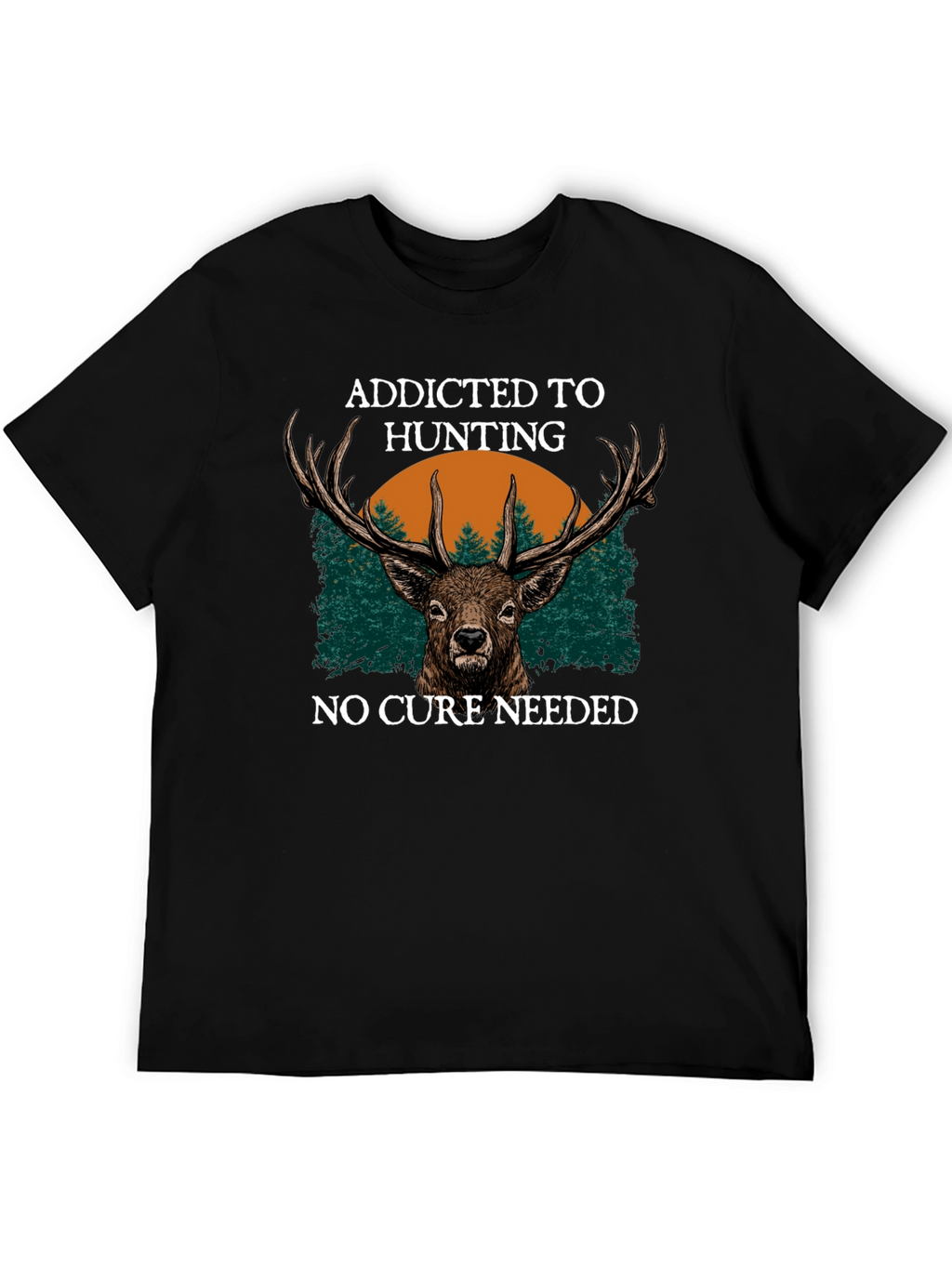 Addicted to Hunting Deer Graphic Tee