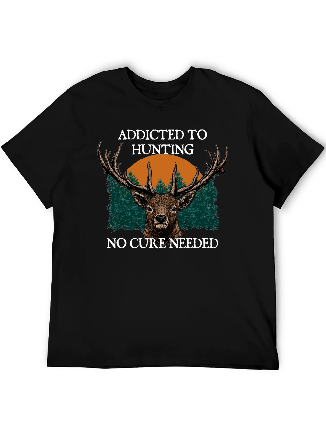 Addicted to Hunting Deer Graphic Tee