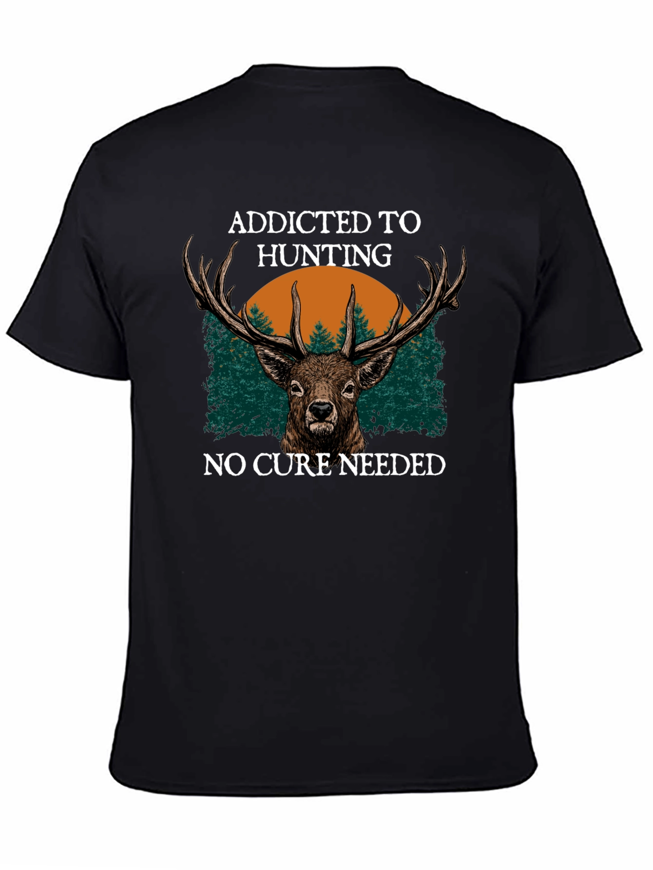 Addicted to Hunting Deer Graphic Tee