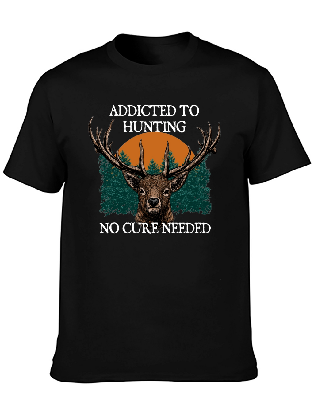 Addicted to Hunting Deer Graphic Tee