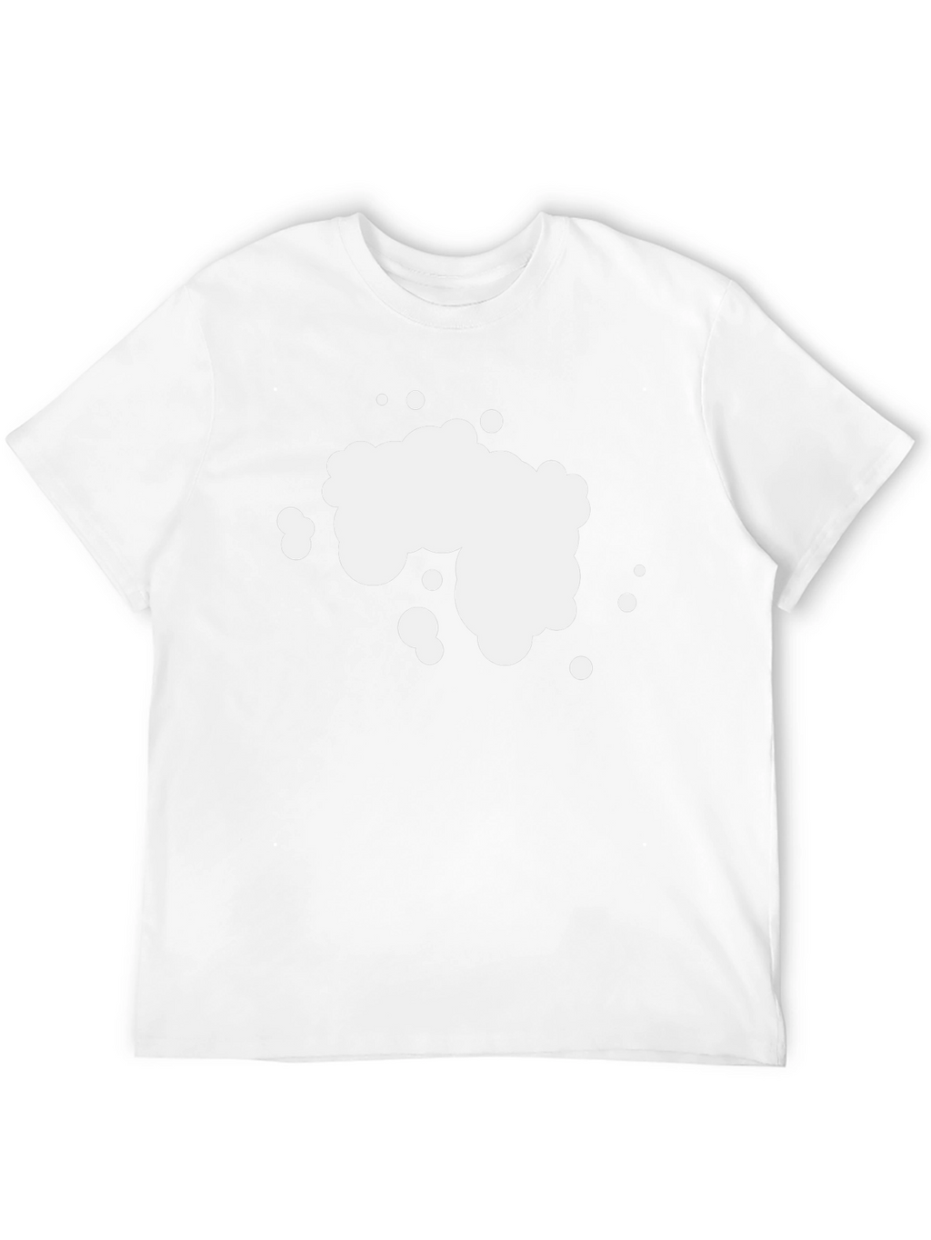 Mens Black Graphic T-Shirt - Abstract Bubble Design