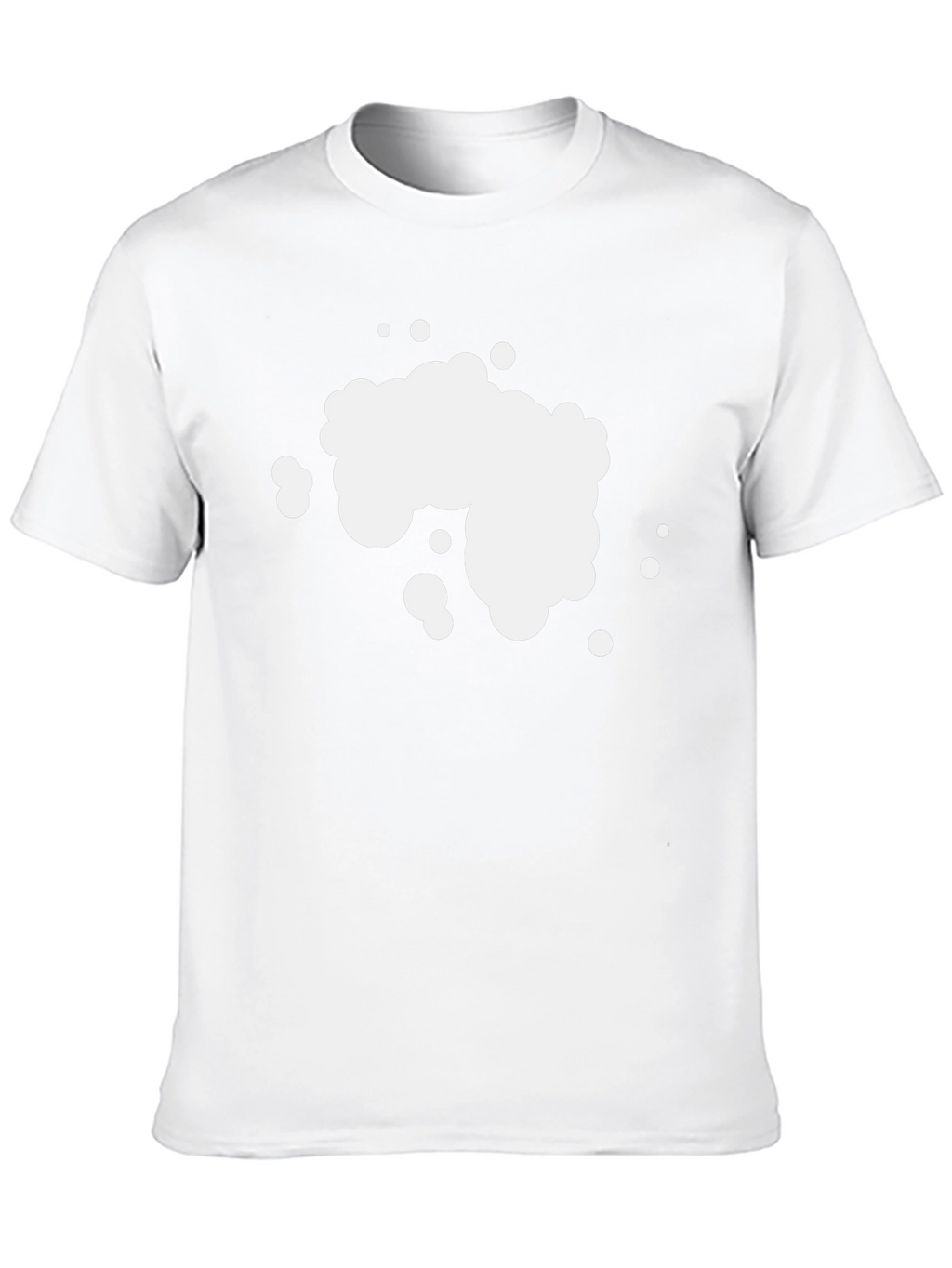 Mens Black Graphic T-Shirt - Abstract Bubble Design