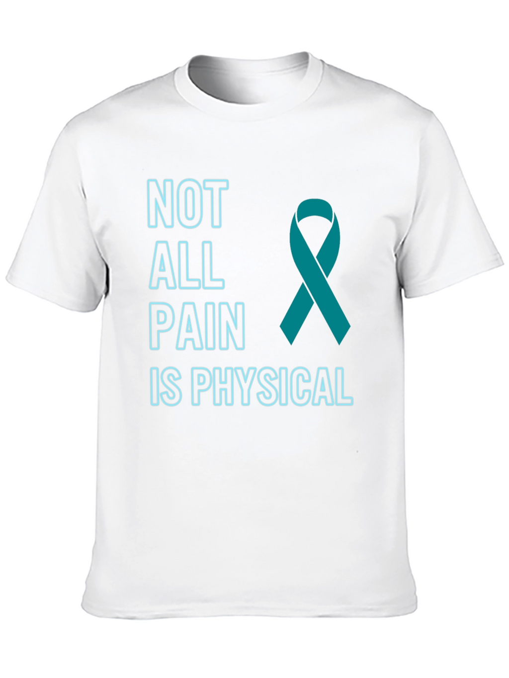 Mental Health Awareness T-Shirt - Teal Ribbon