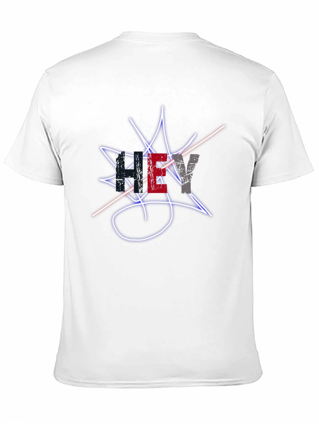 Mens Black Graphic Tee - Street Style Design