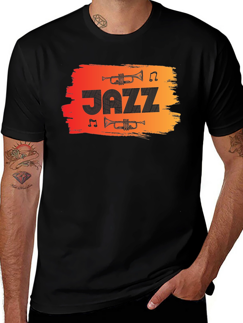 JAZZ Music Black T-Shirt