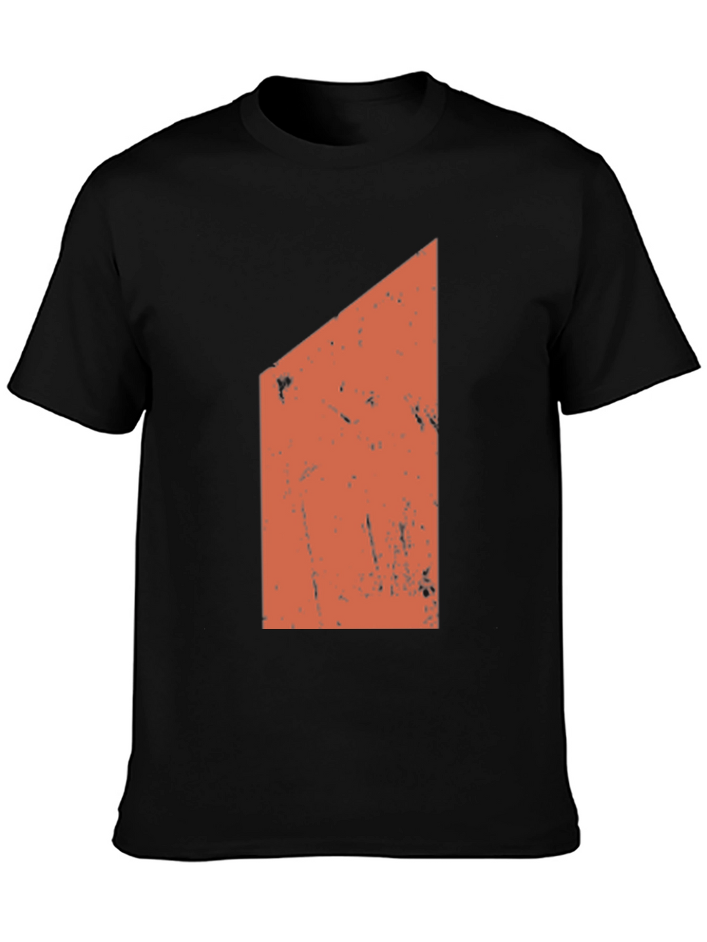 Geometric Graphic Print Black T-Shirt