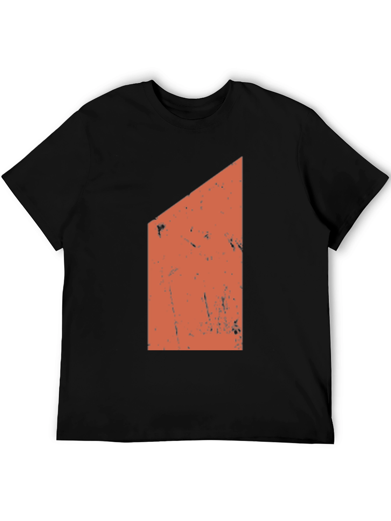 Geometric Graphic Print Black T-Shirt