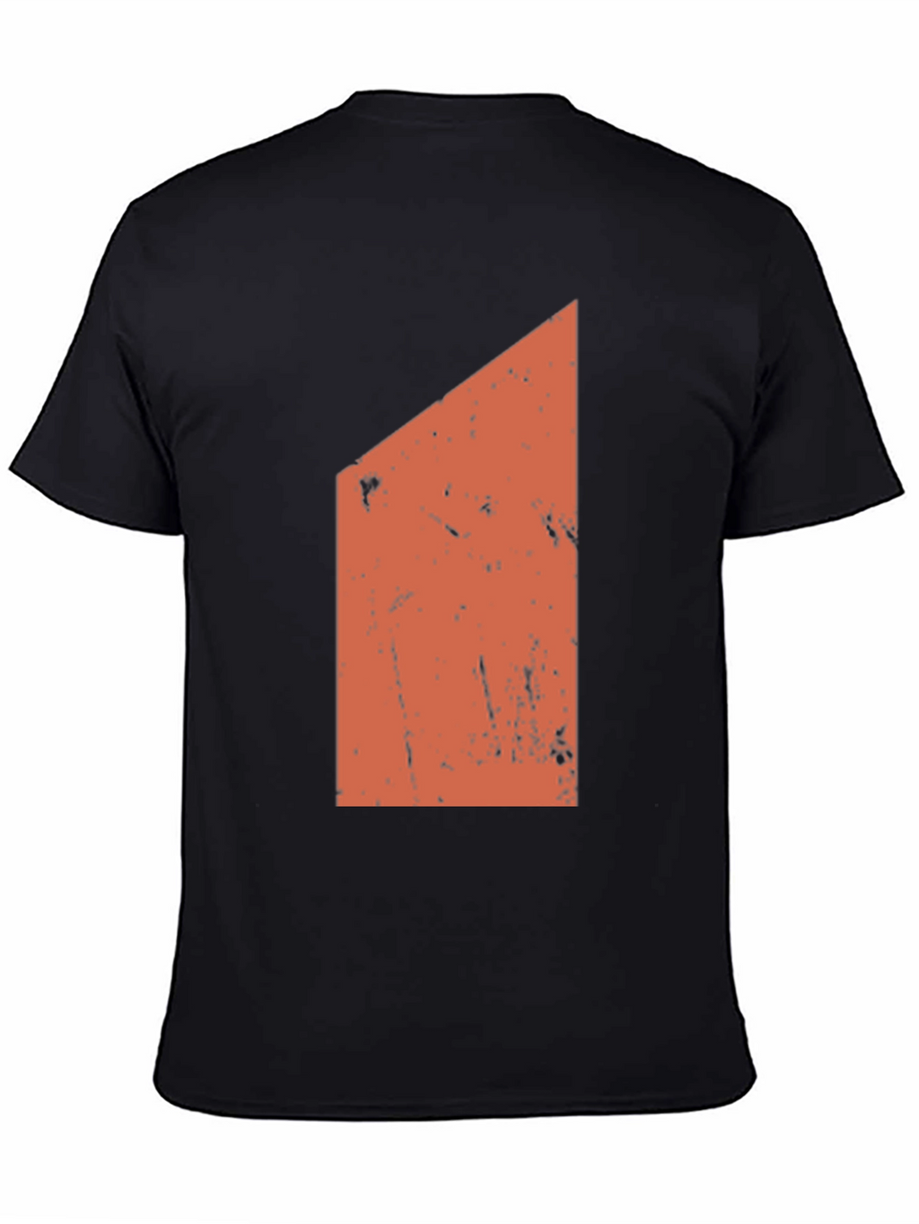 Geometric Graphic Print Black T-Shirt