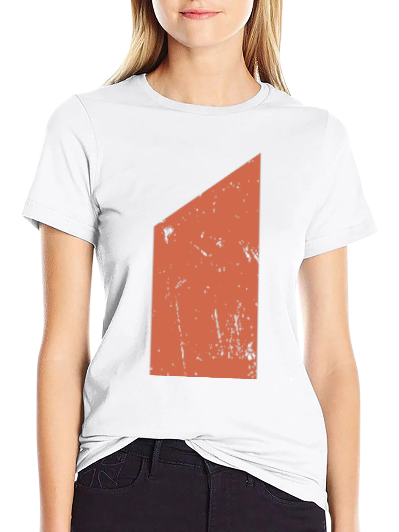 Geometric Graphic Print Black T-Shirt