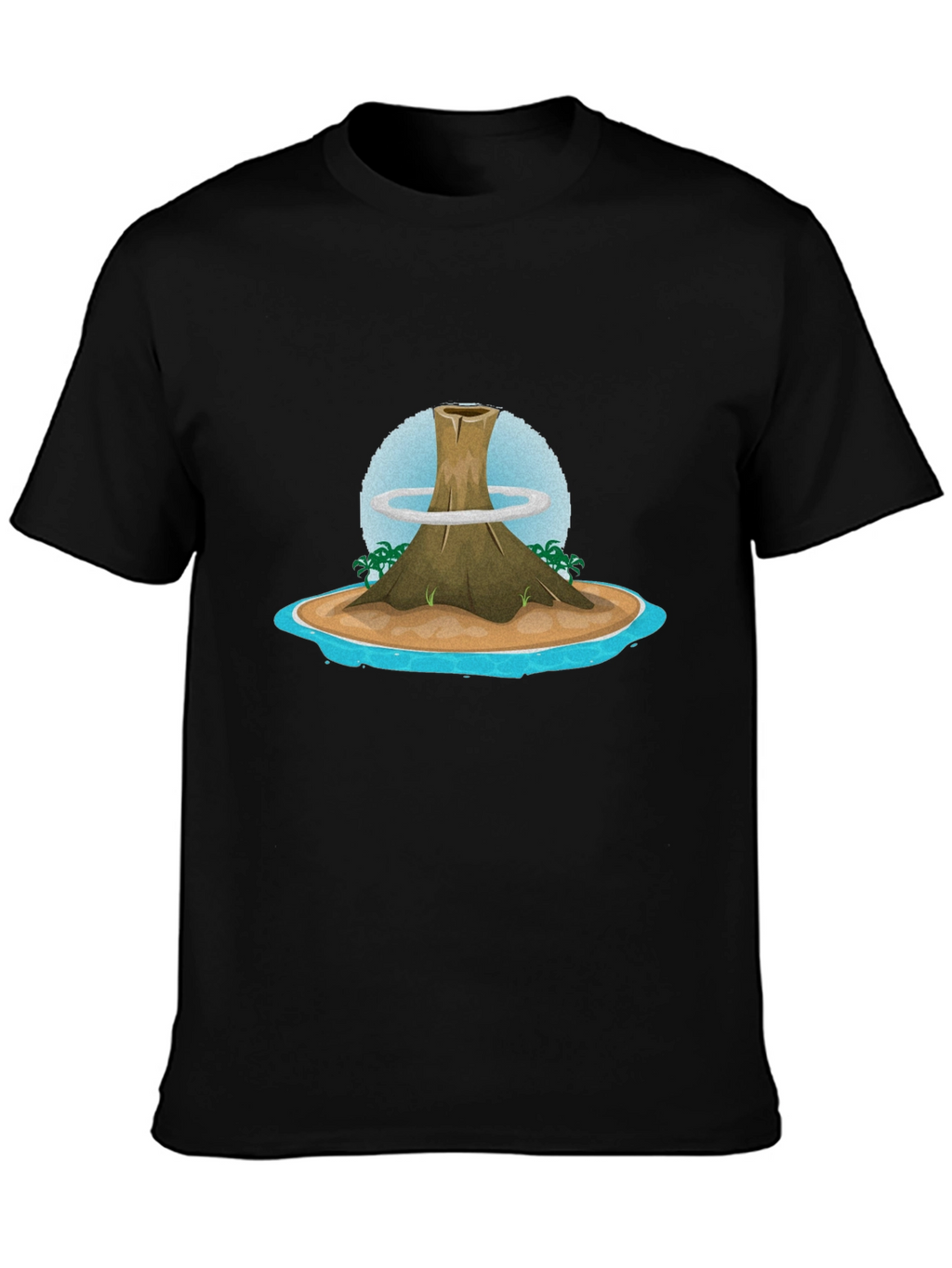 Volcano Island Graphic Tee - Black T-Shirt