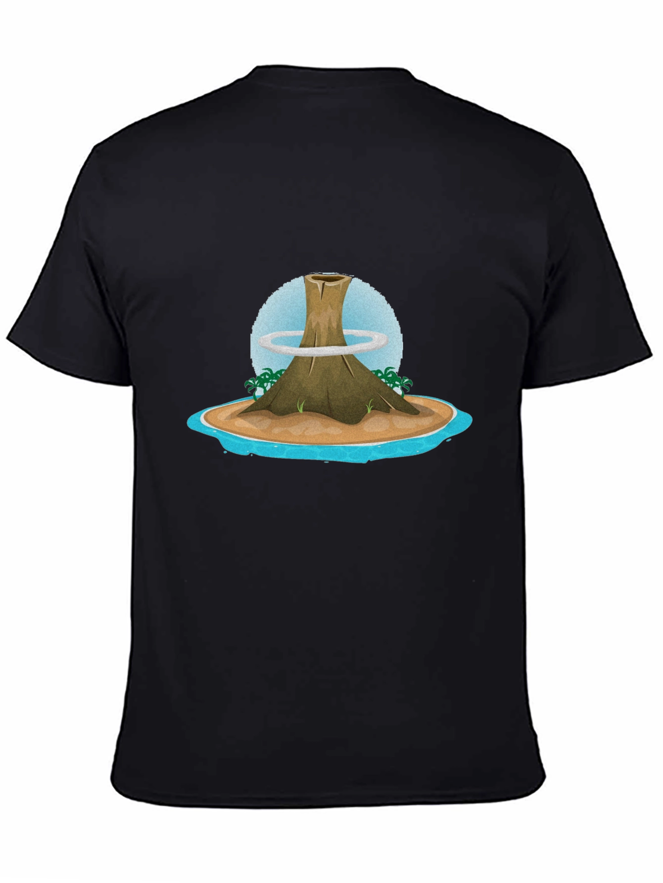 Volcano Island Graphic Tee - Black T-Shirt