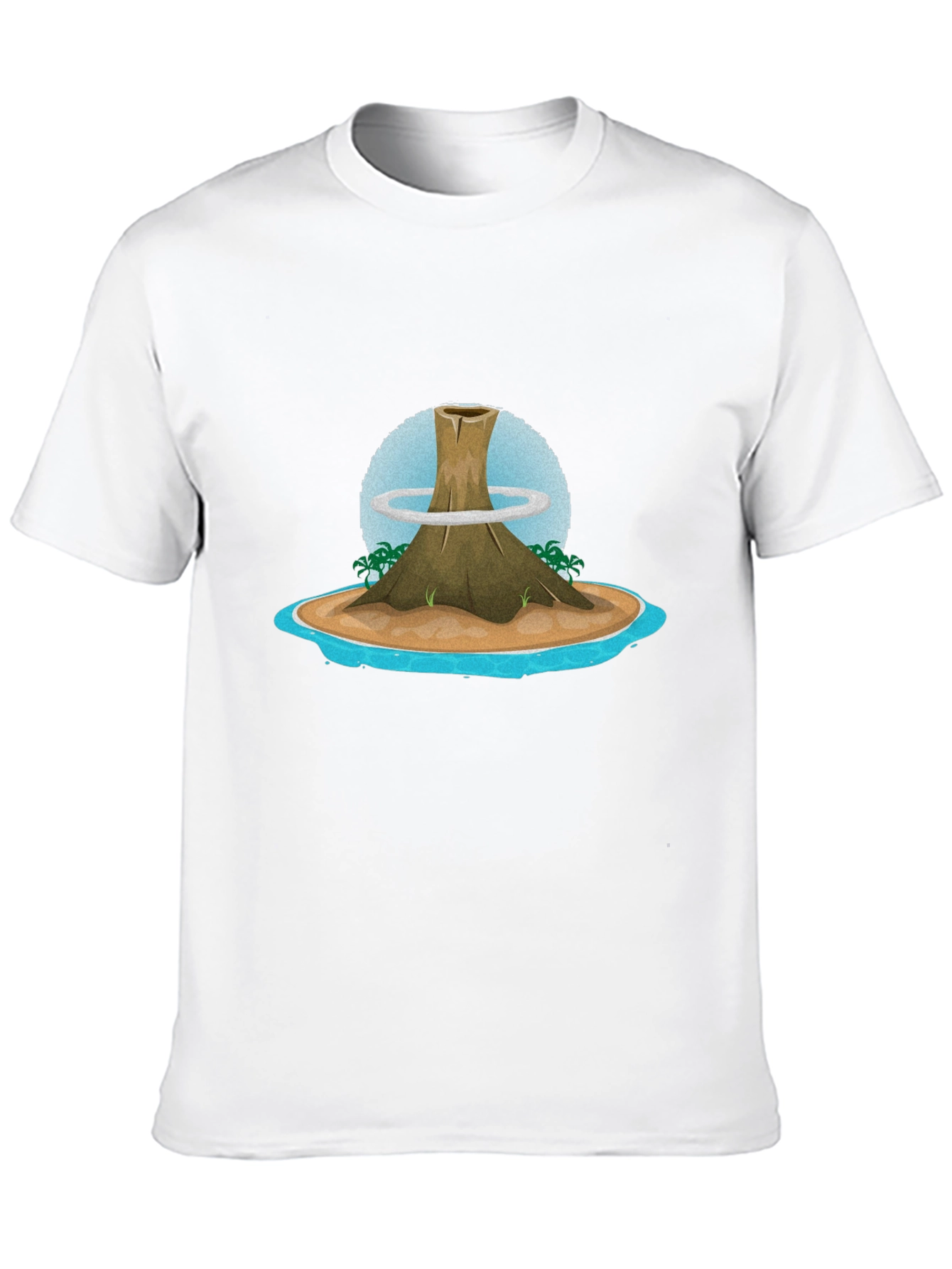 Volcano Island Graphic Tee - Black T-Shirt