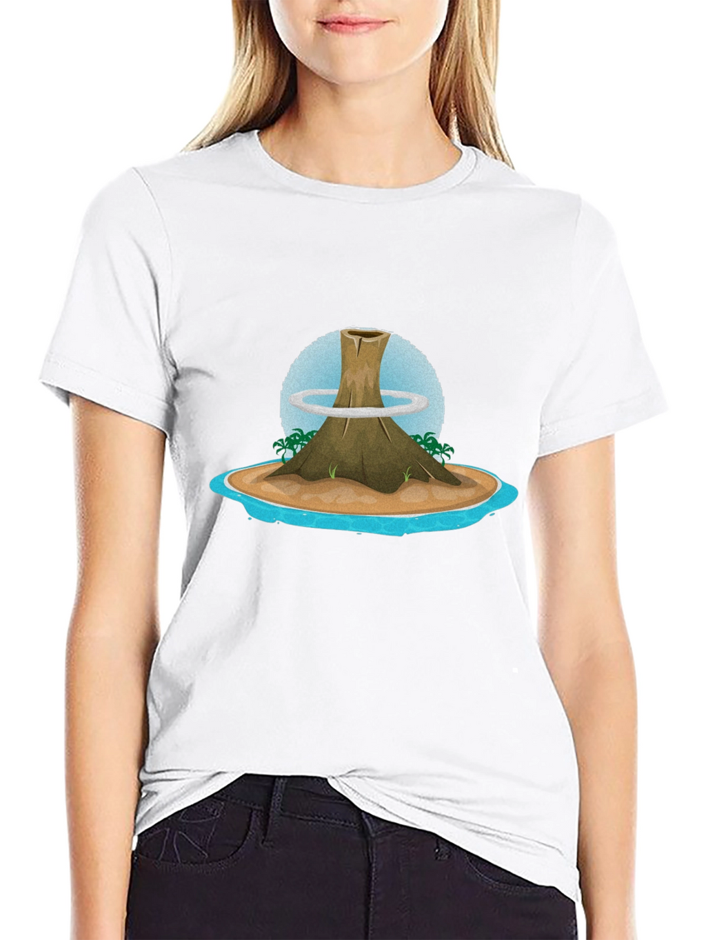 Volcano Island Graphic Tee - Black T-Shirt