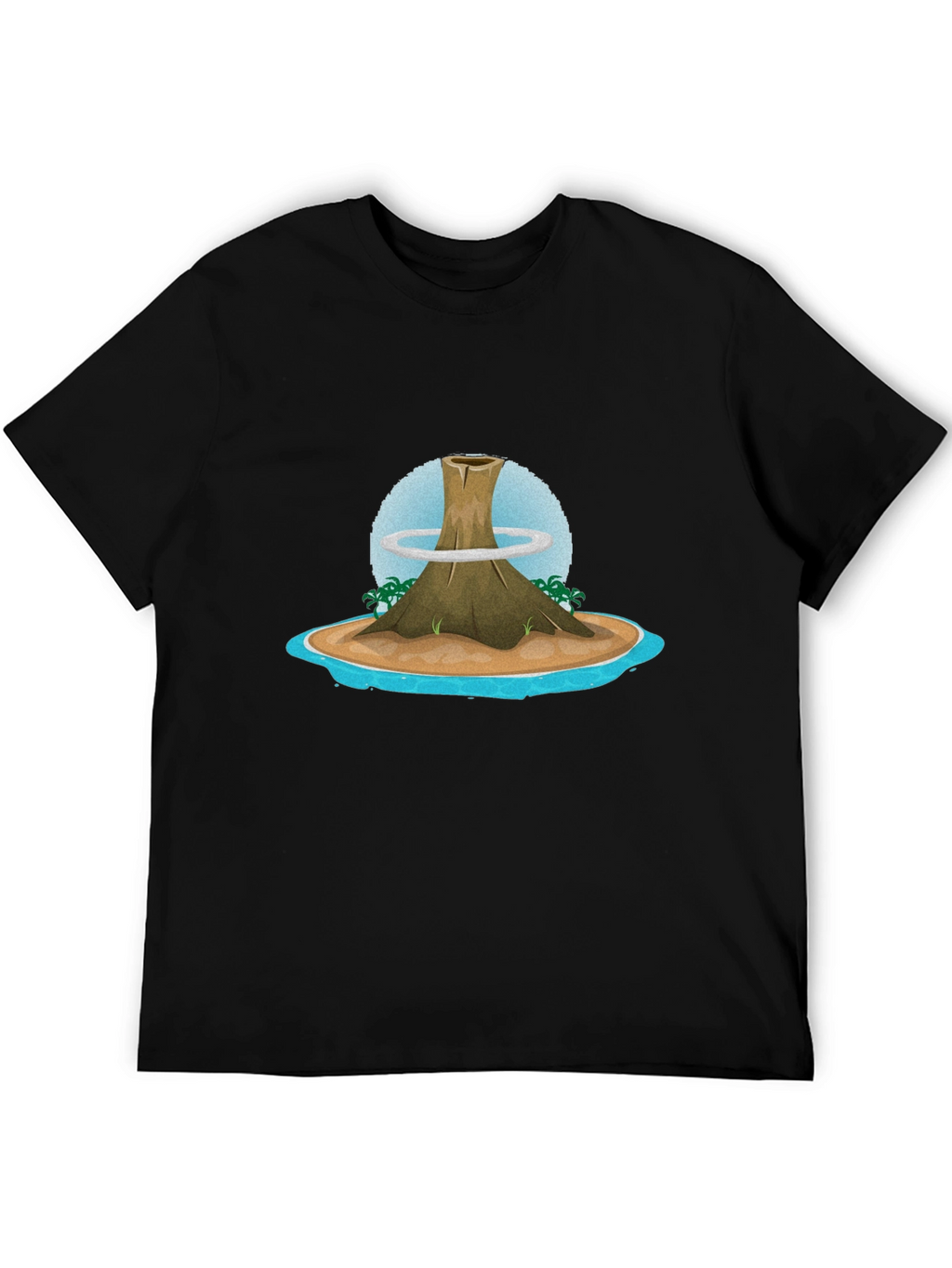 Volcano Island Graphic Tee - Black T-Shirt
