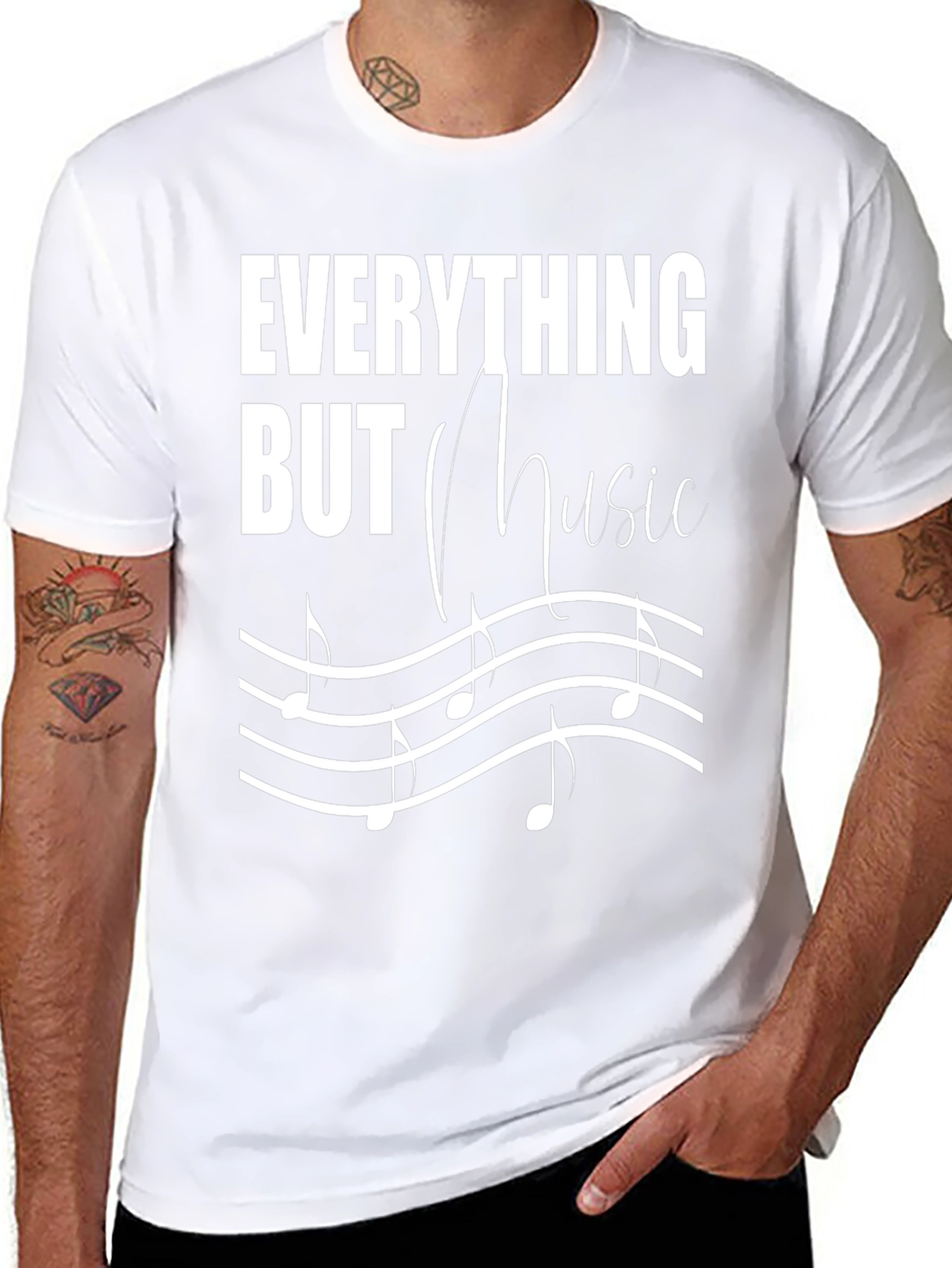 Everything But Music Mens T-Shirt
