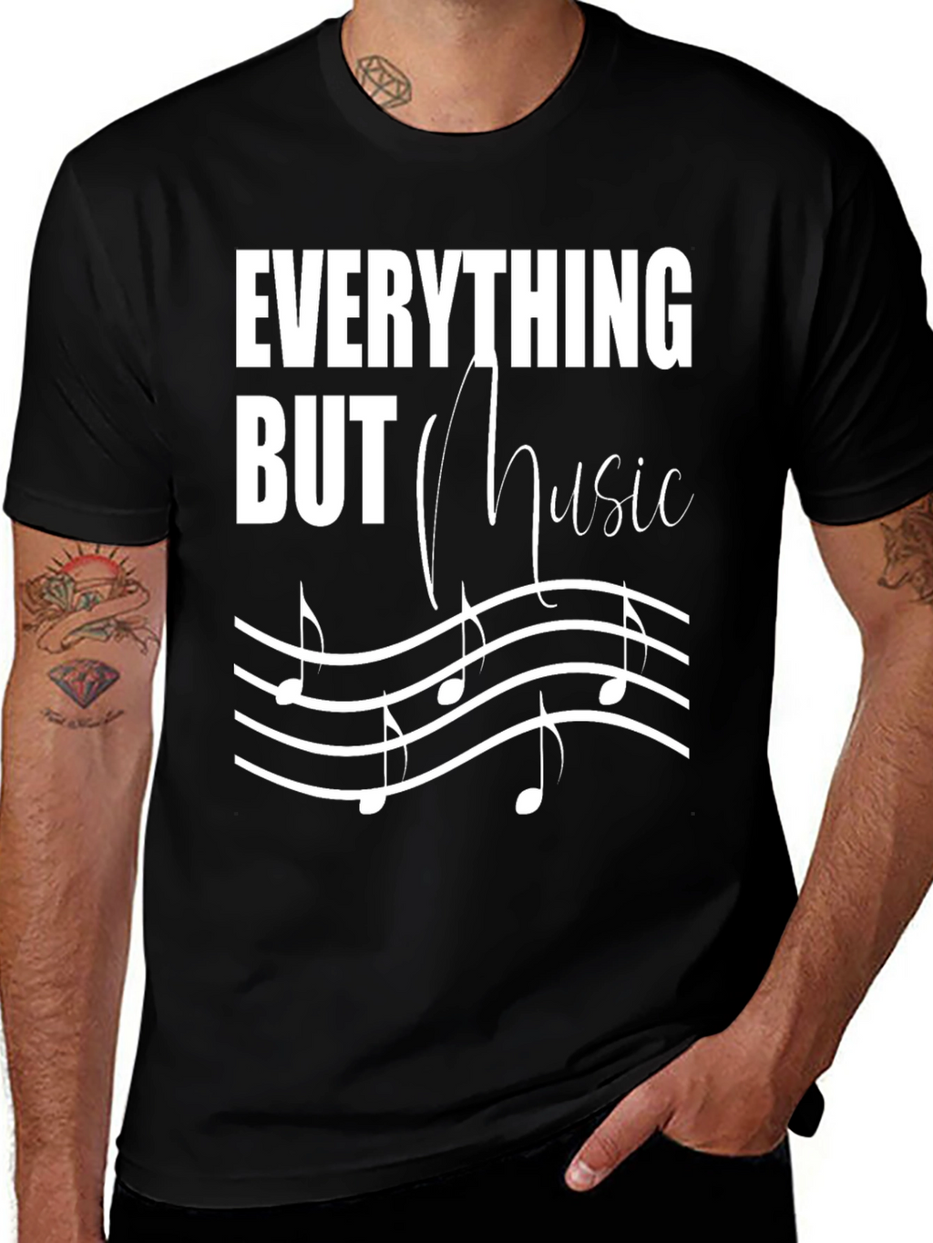 Everything But Music Mens T-Shirt