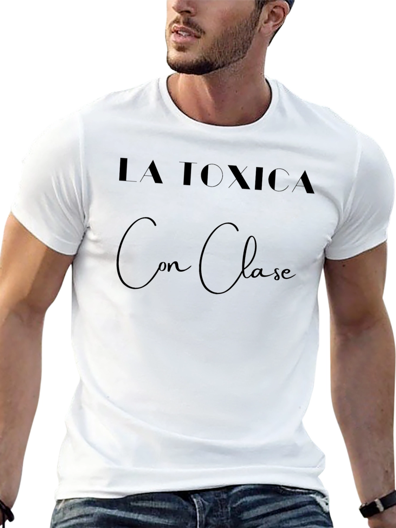 La Toxica Con Clase Black Graphic Tee