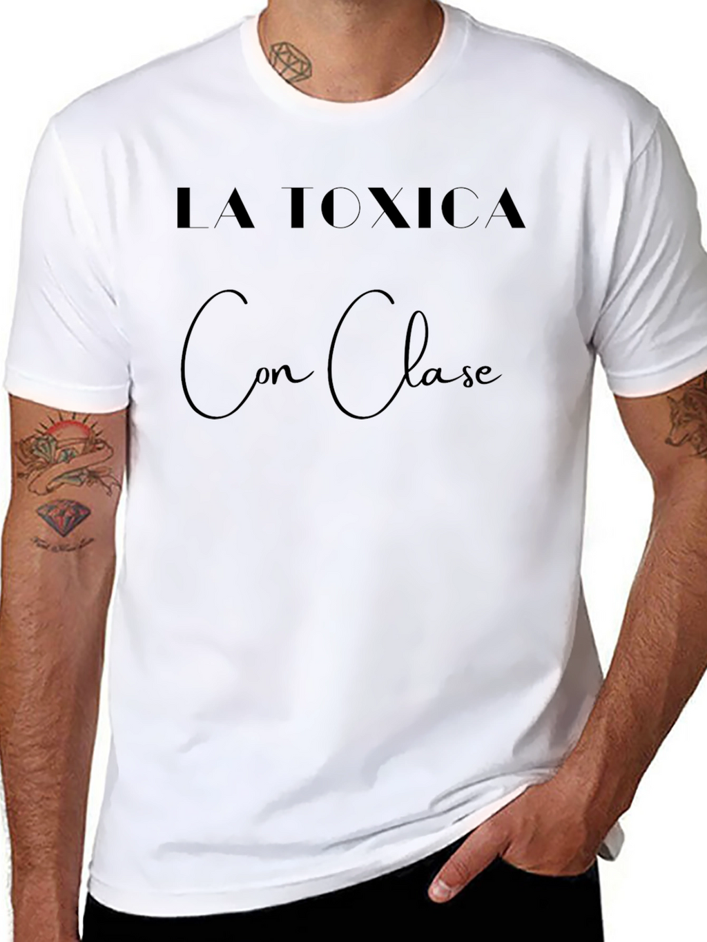 La Toxica Con Clase Black Graphic Tee