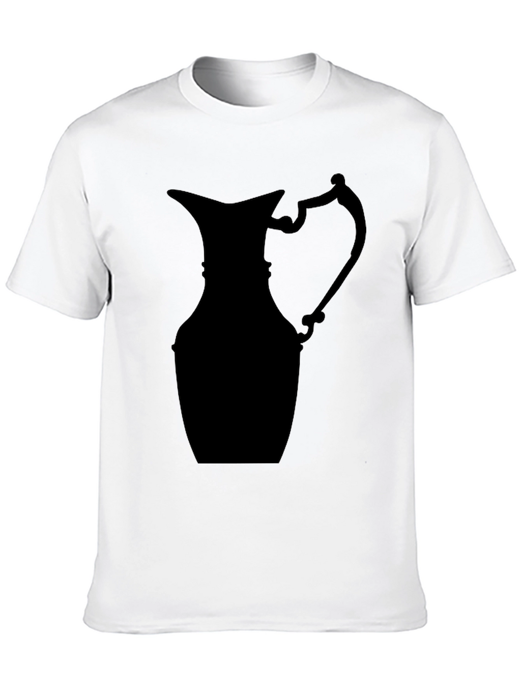 Silhouette Pitcher Graphic Tee - Modern Black T-Shirt