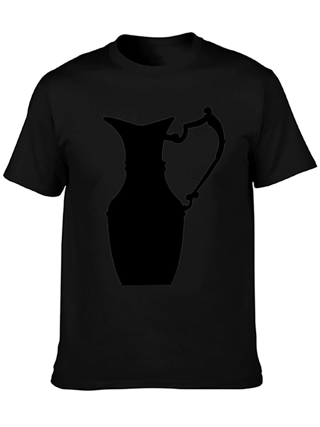 Silhouette Pitcher Graphic Tee - Modern Black T-Shirt
