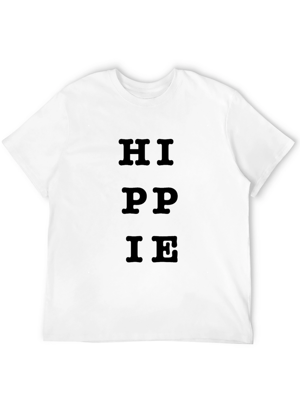 Hippie Graphic Black Cotton T-Shirt
