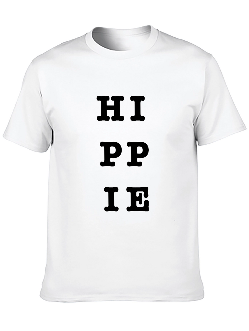 Hippie Graphic Black Cotton T-Shirt