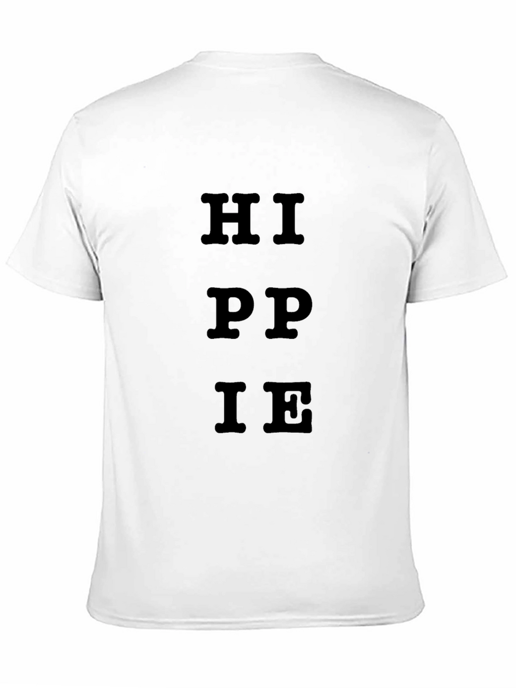 Hippie Graphic Black Cotton T-Shirt