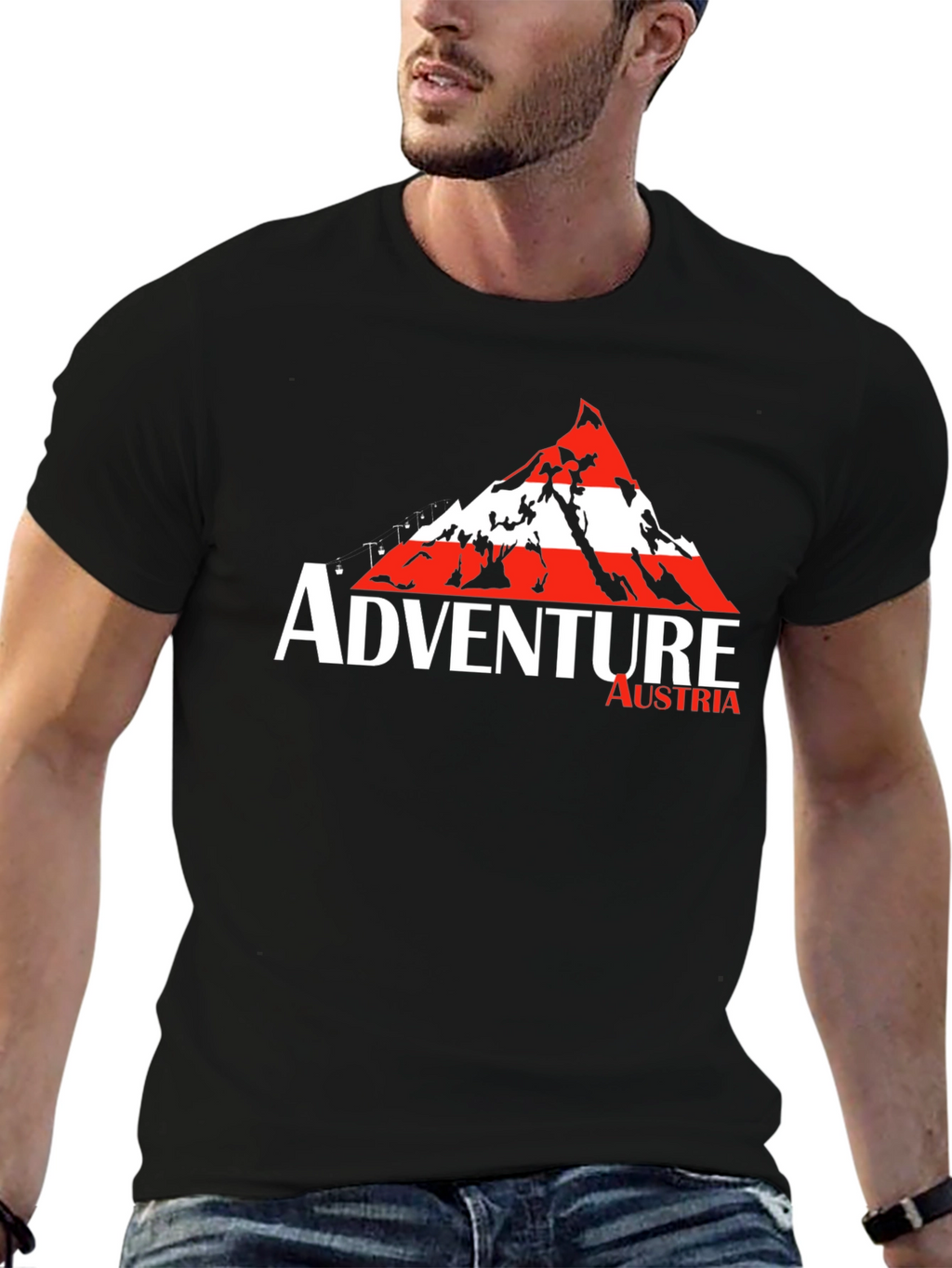 Adventure Austria Black T-Shirt