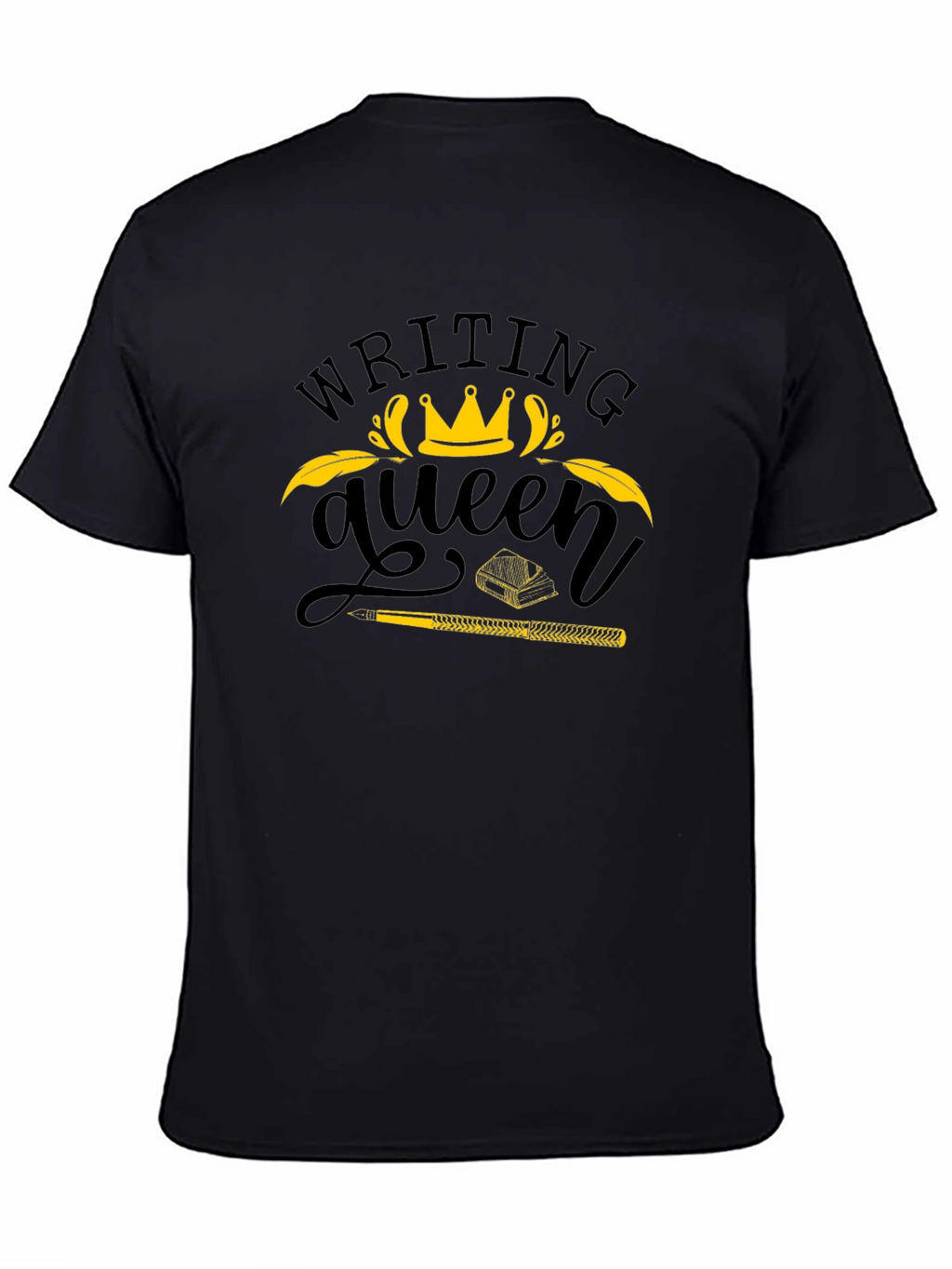 Writing Queen Black T-Shirt