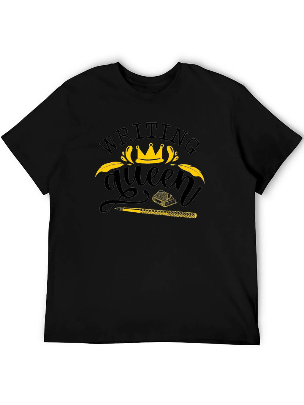 Writing Queen Black T-Shirt