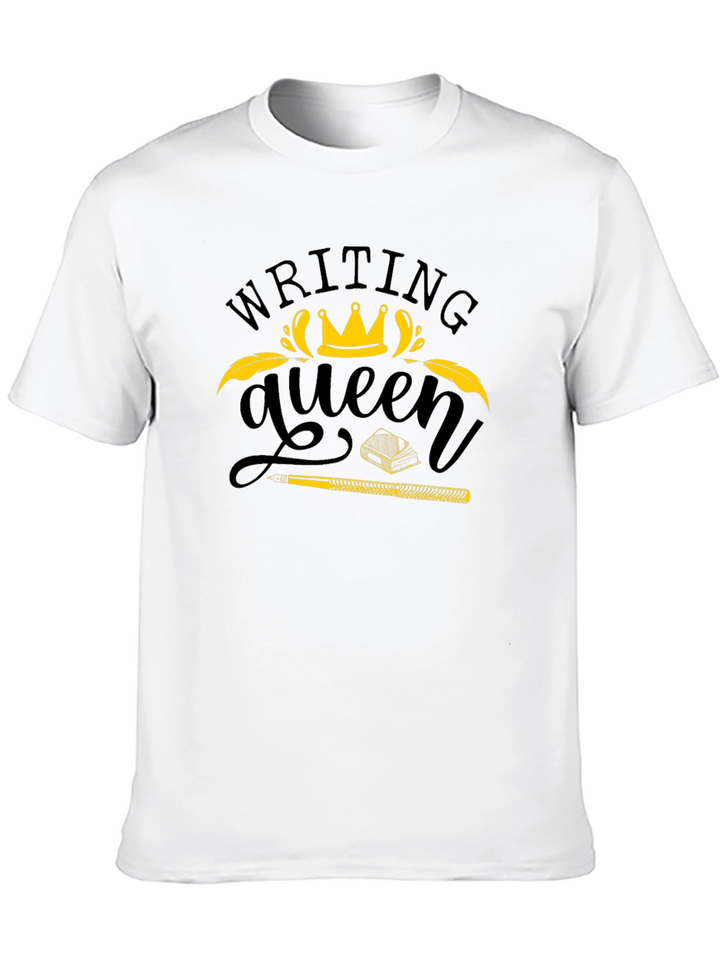 Writing Queen Black T-Shirt