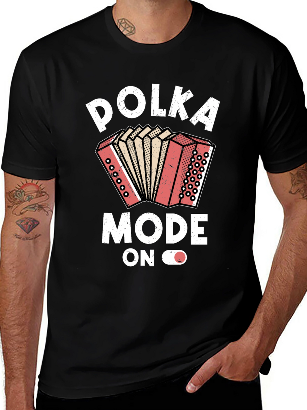 Polka Mode On Graphic T-Shirt