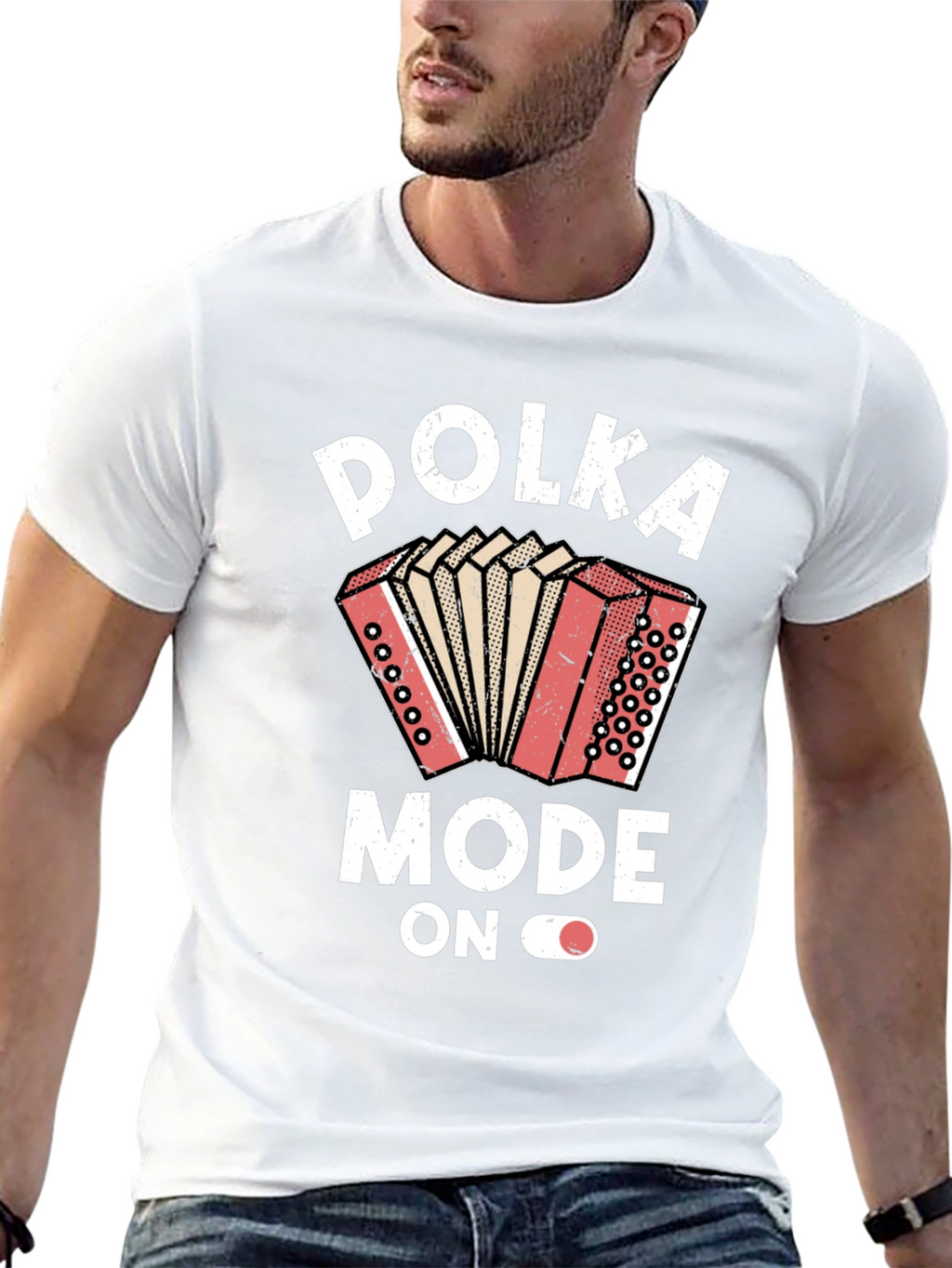 Polka Mode On Graphic T-Shirt