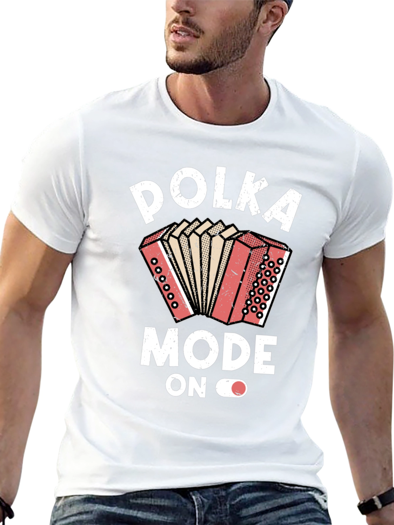 Polka Mode On Graphic T-Shirt