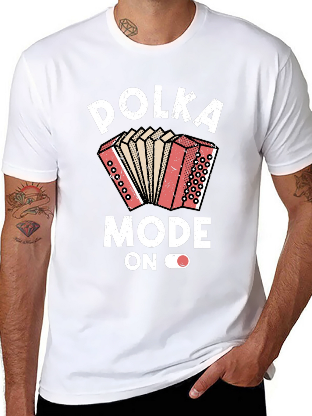 Polka Mode On Graphic T-Shirt