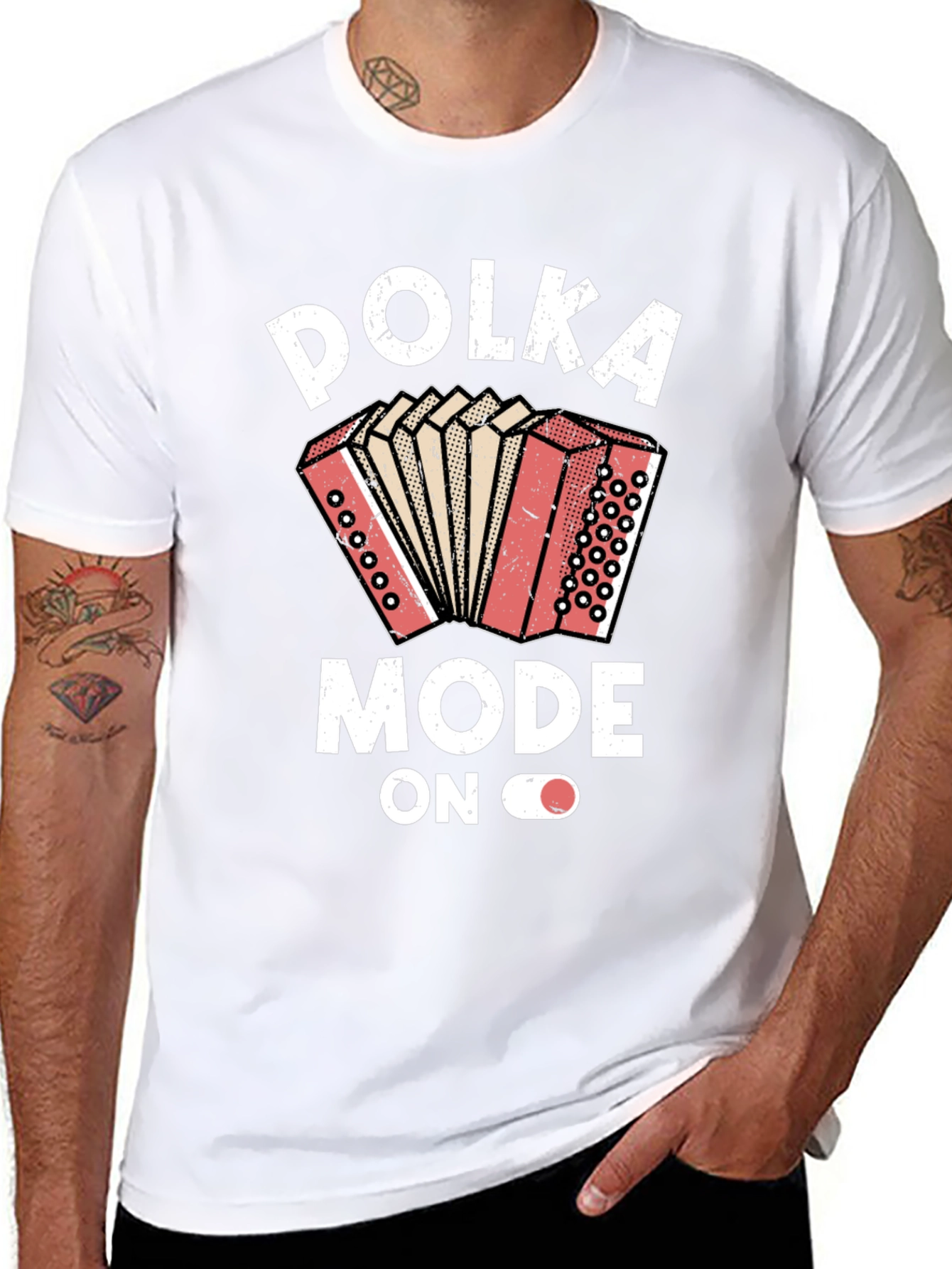 Polka Mode On Graphic T-Shirt