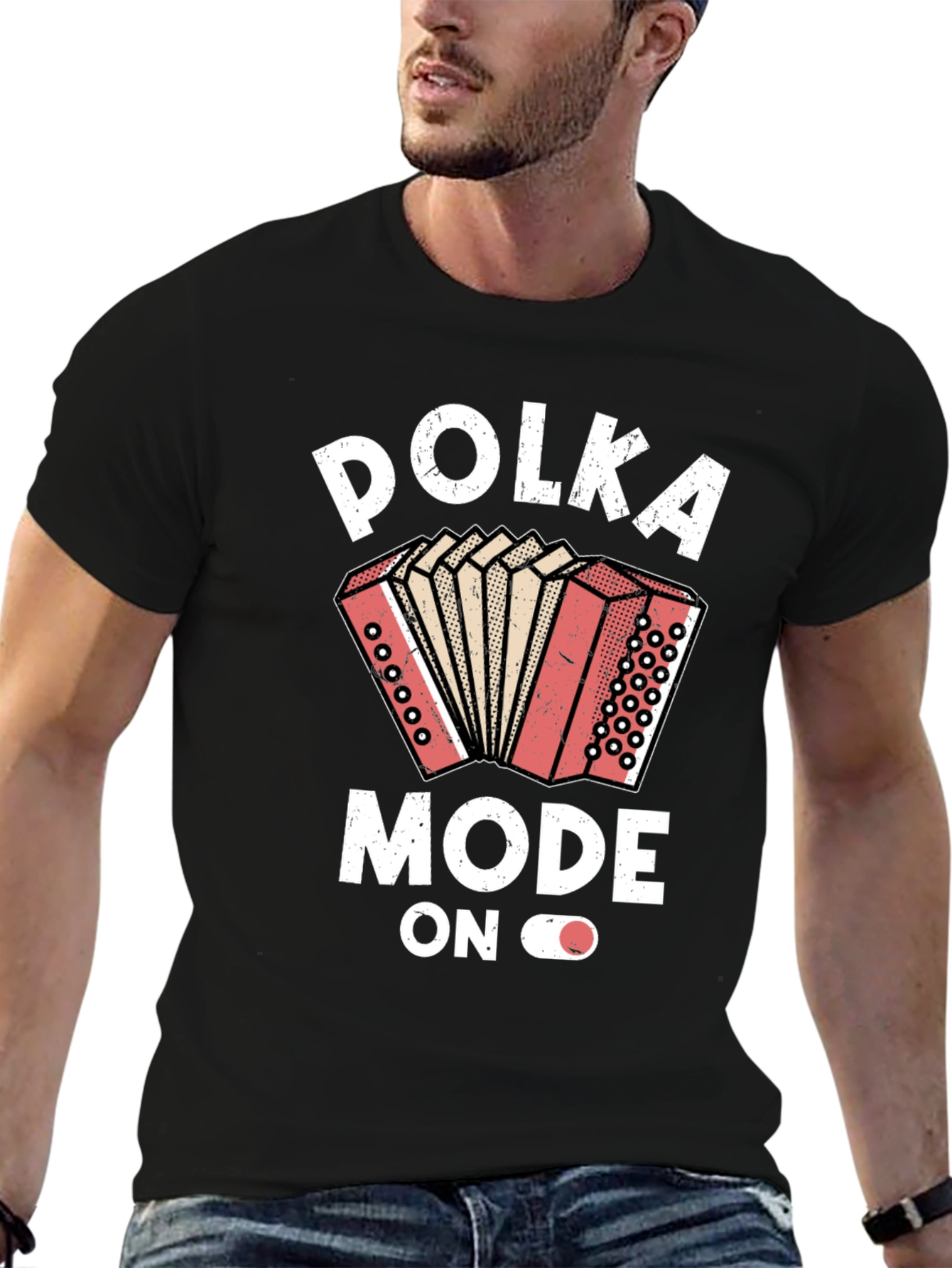 Polka Mode On Graphic T-Shirt