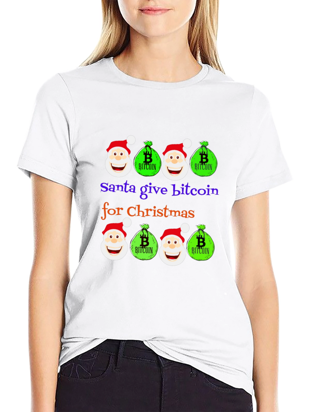 Santa Bitcoin Christmas T-Shirt