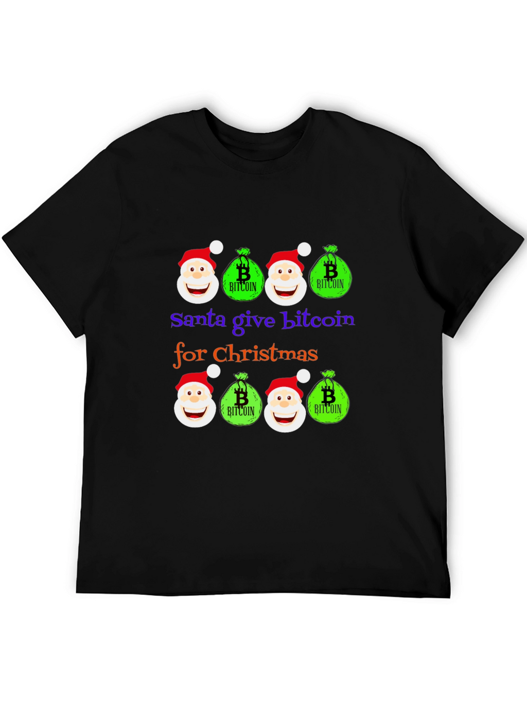 Santa Bitcoin Christmas T-Shirt