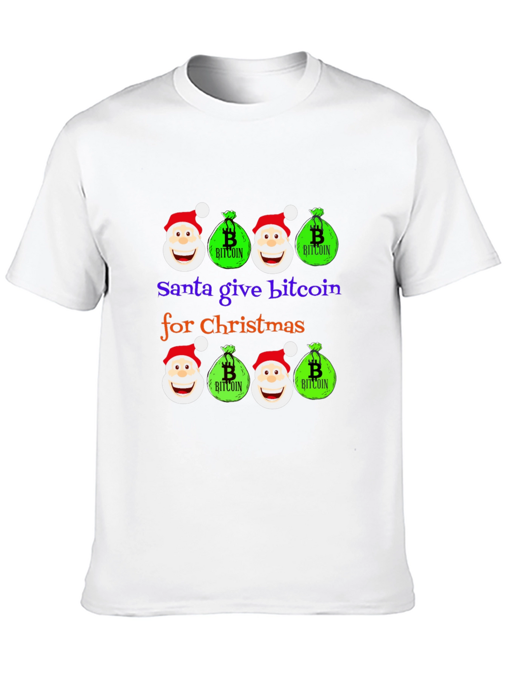 Santa Bitcoin Christmas T-Shirt