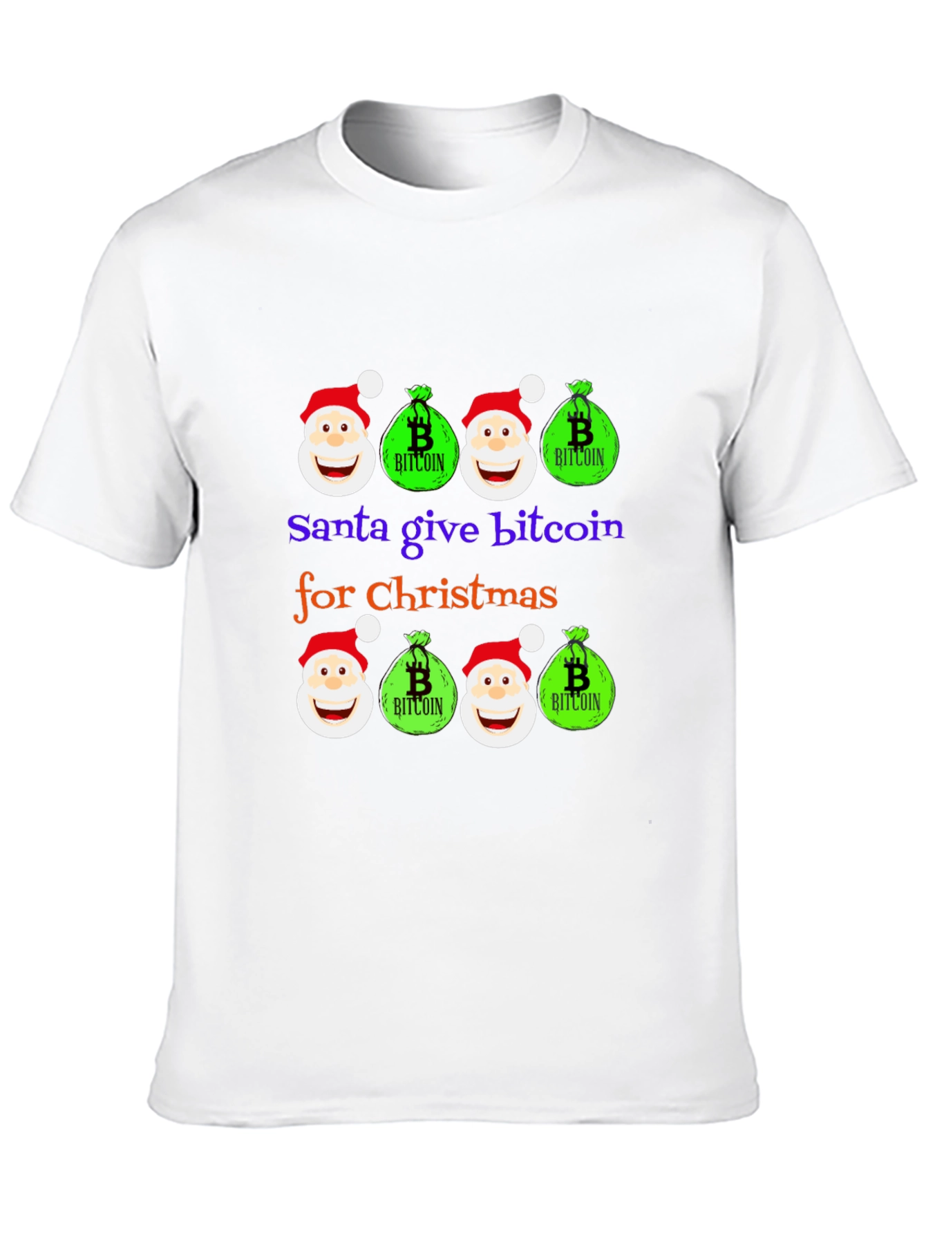 Santa Bitcoin Christmas T-Shirt