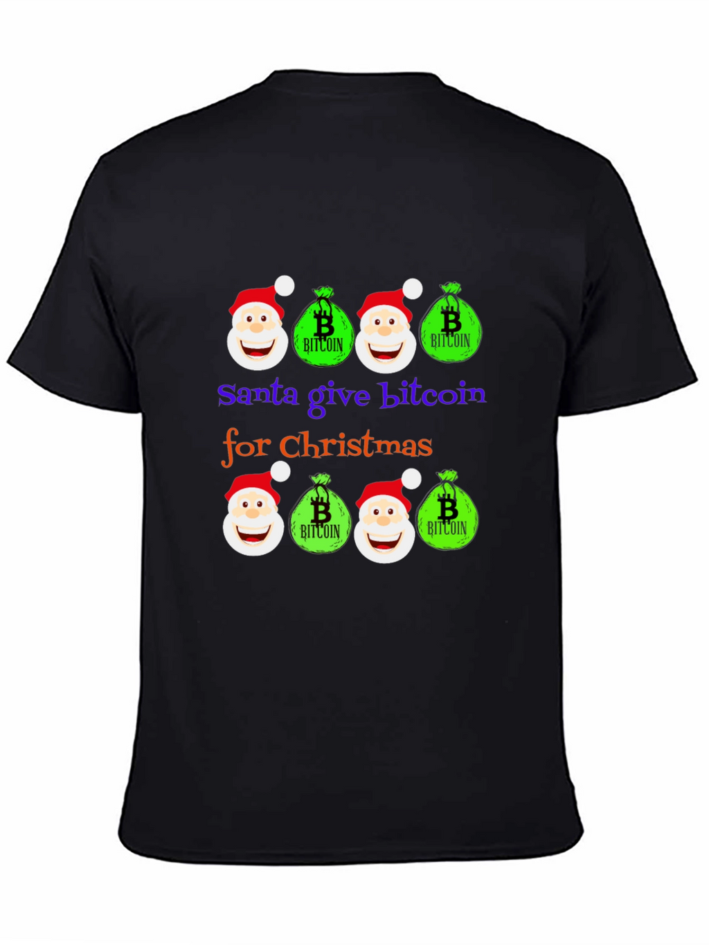 Santa Bitcoin Christmas T-Shirt