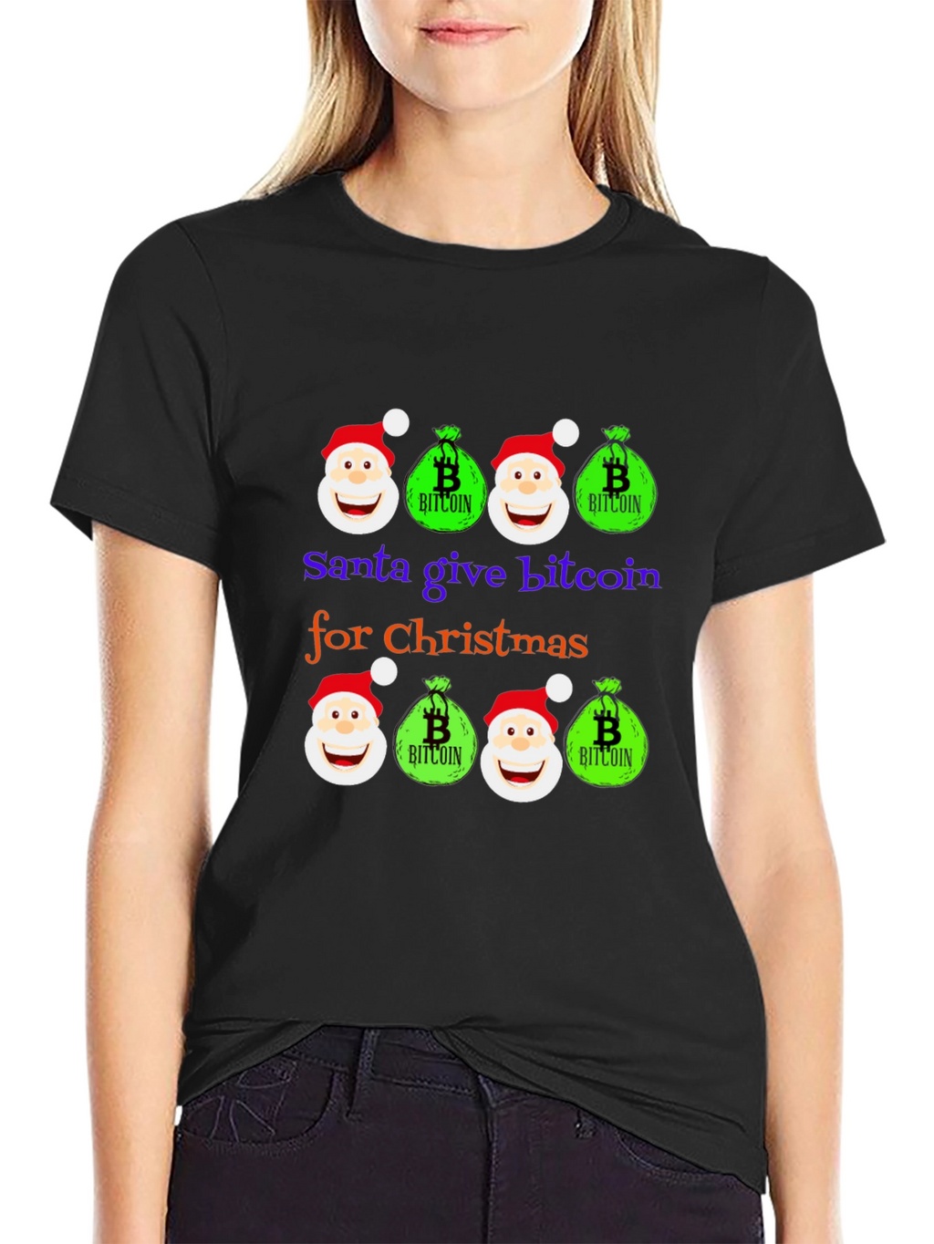 Santa Bitcoin Christmas T-Shirt