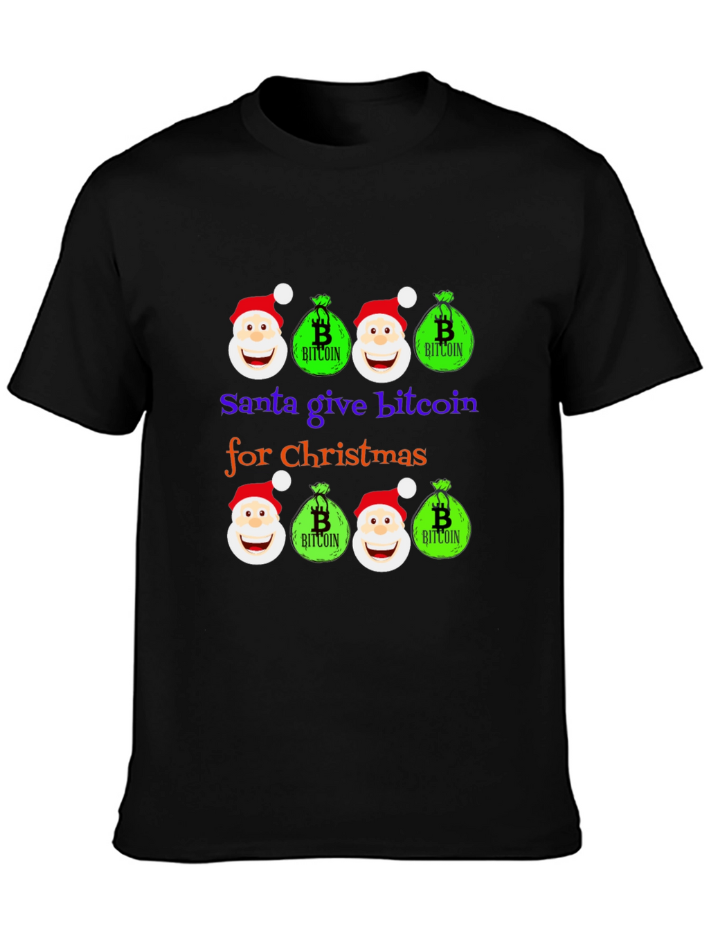 Santa Bitcoin Christmas T-Shirt